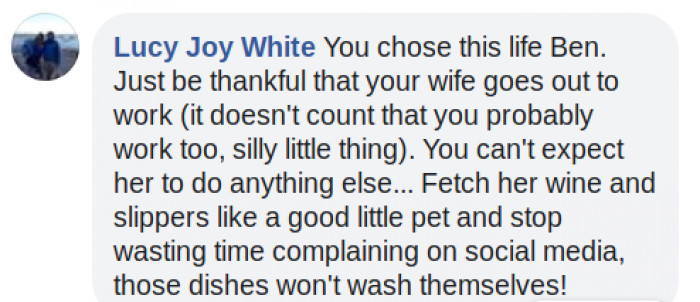 You knew what you signed up for.