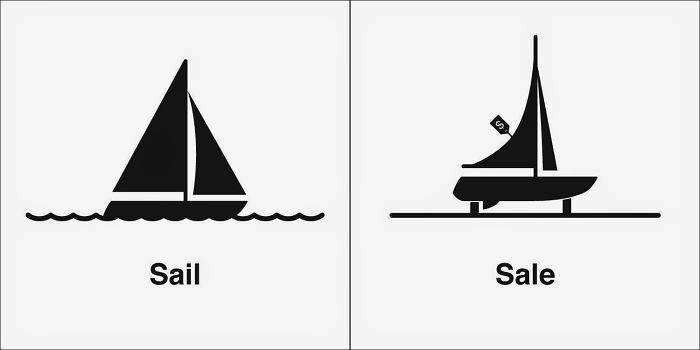 If you can't sail then the sail becomes for sale.