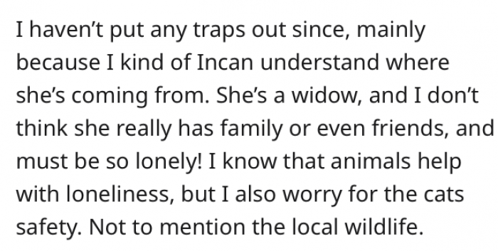 She halted her efforts for some time.