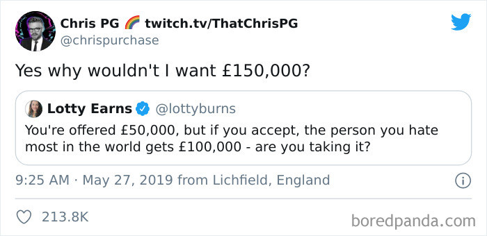 16. So technically, you hate yourself the most?