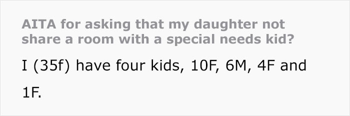 OP shares her story: