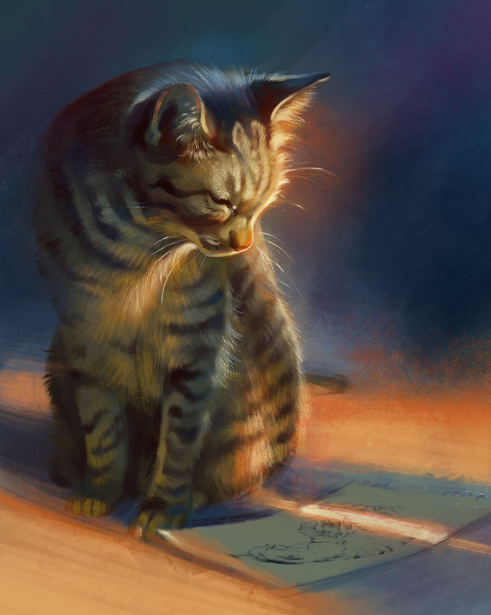 23. She was analyzing her projection from someone else's point of view.