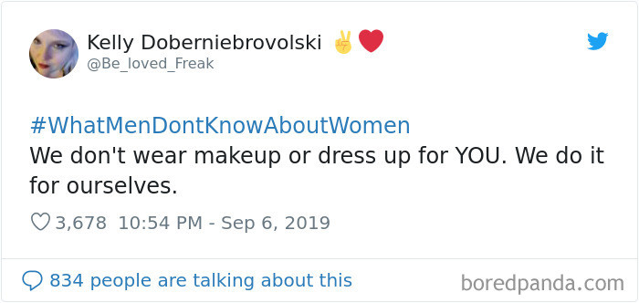 #9 We like to make ourselves pretty for ourselves