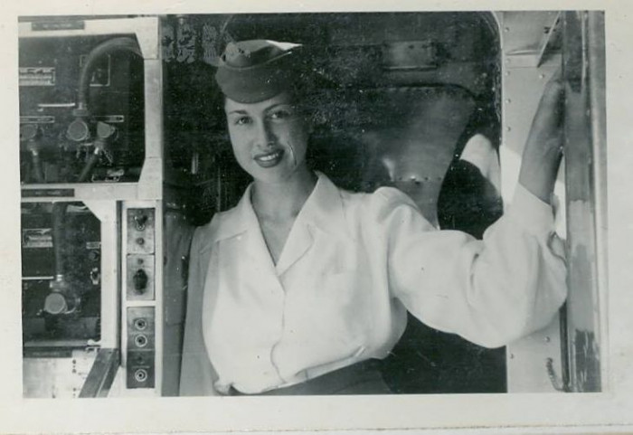 19. “My Mexican grandma in the 1950s — she was part of the Aeromexico flying crew.”