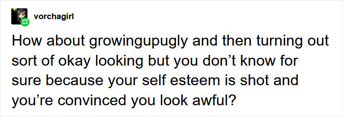 No one can convince you that you're beautiful if you don't see it yourself.