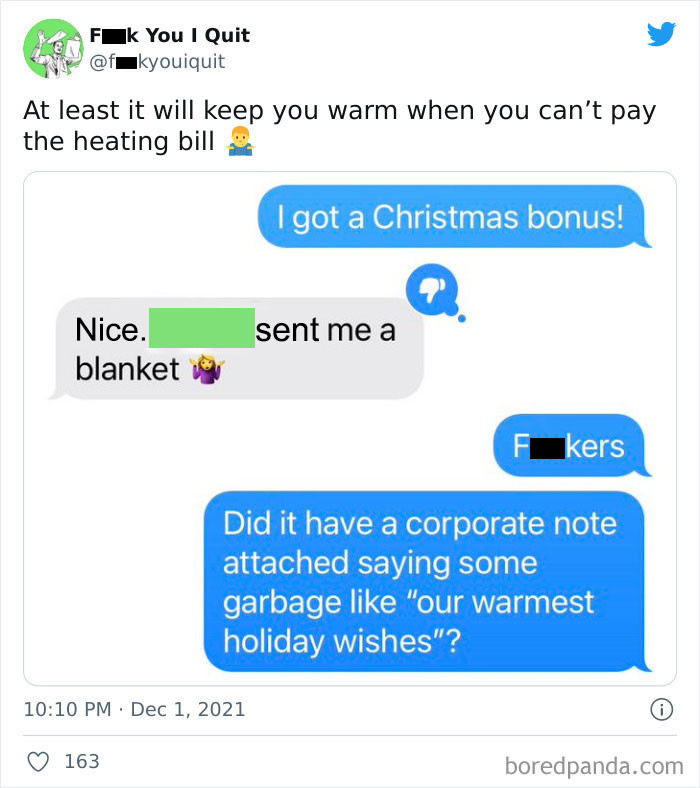21. They give you blankets so you wouldn't feel how coldhearted they were.