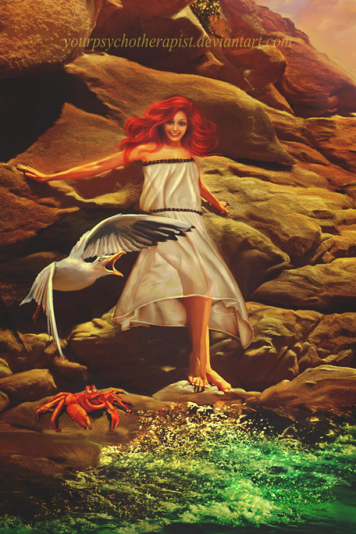 8. Ariel, Human Form in The Little Mermaid