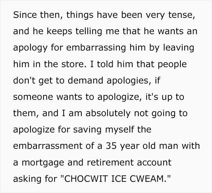 The couple got into an argument, and she tried to get to the bottom of things.