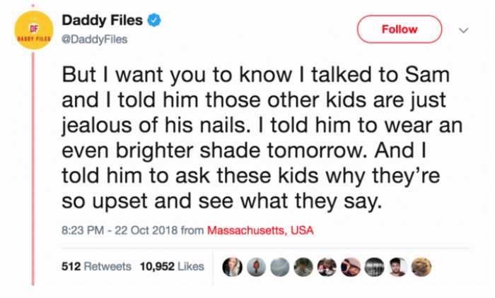 Sam’s dad is right.