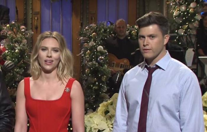 Scarlett Johansson vs. Colin Jost. Scarlett Johansson wins the poll, with 99% of people agreeing she's the more popular one.