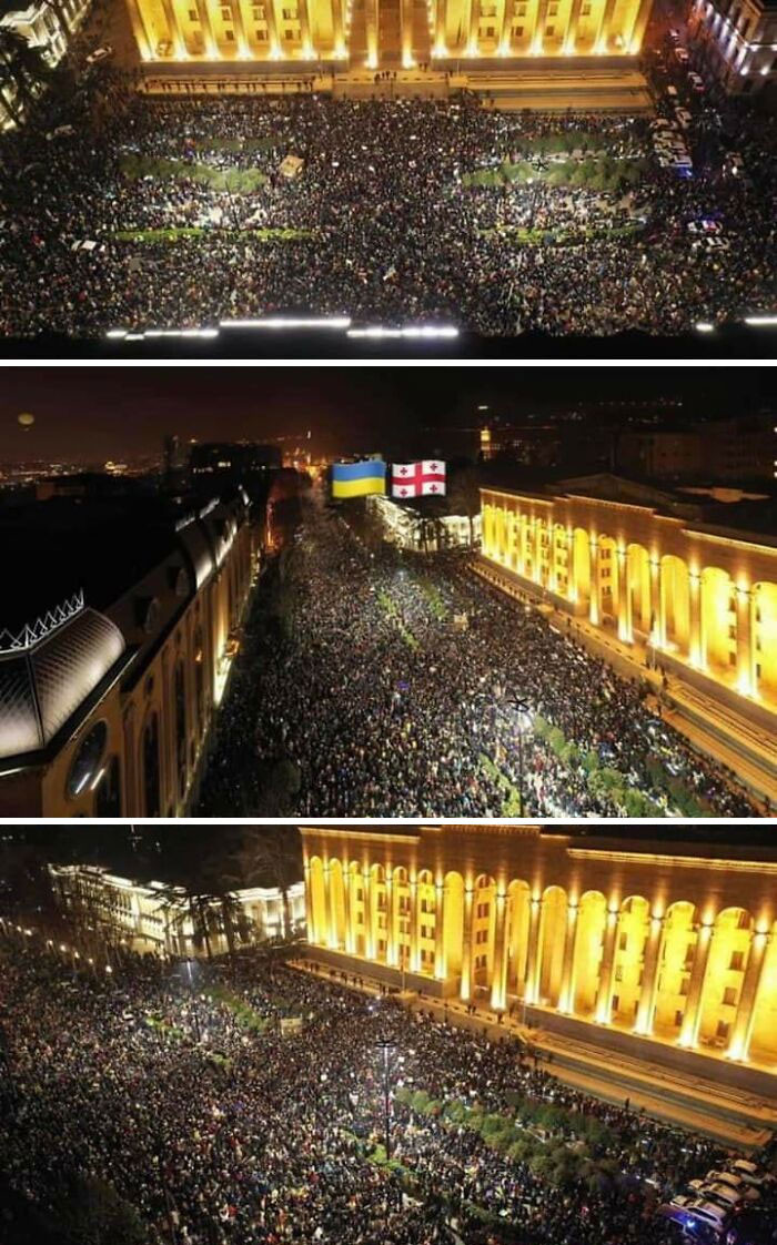 23. Two days of non-stop demonstrations in Tbilisi, Georgia