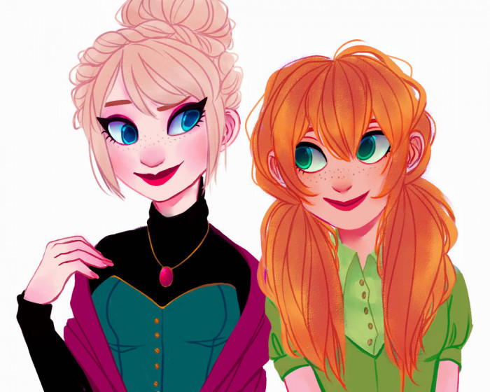 14. Frozen Sisters - Elsa & Anna
