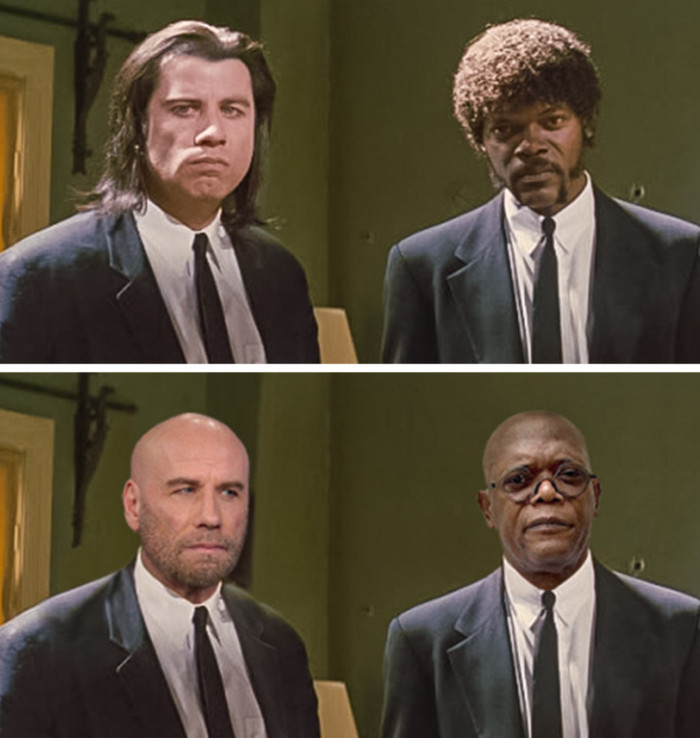 2. Pulp Fiction: John Travolta and Samuel L. Jackson