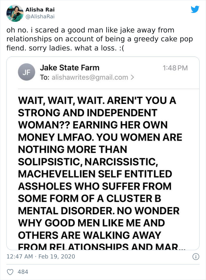 The point completely flew over his head, and he retained nothing at all. There are many other comments like this, too.