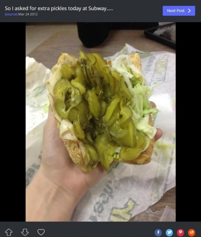 11. Veggie sandwich, please