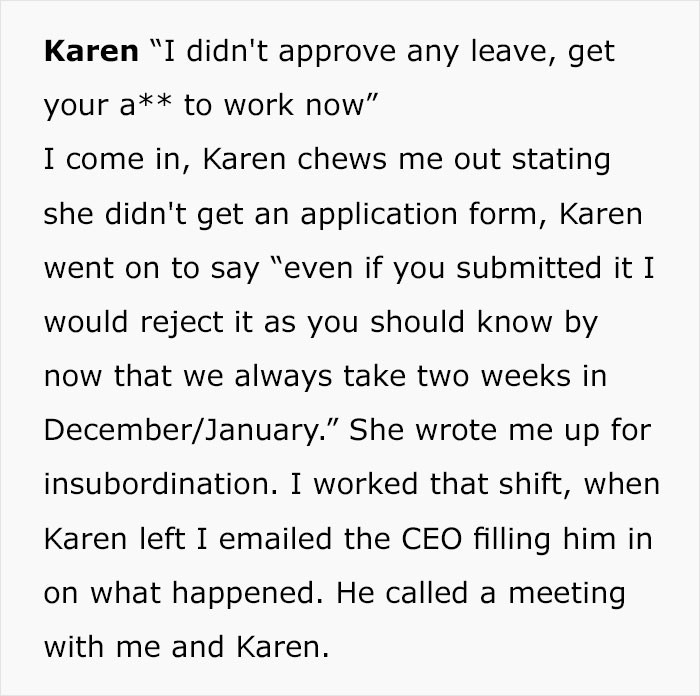 She ranted—but OP was quick to email the CEO about it.