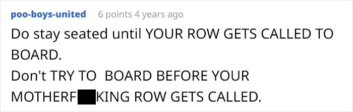 Just stay seated until you're called