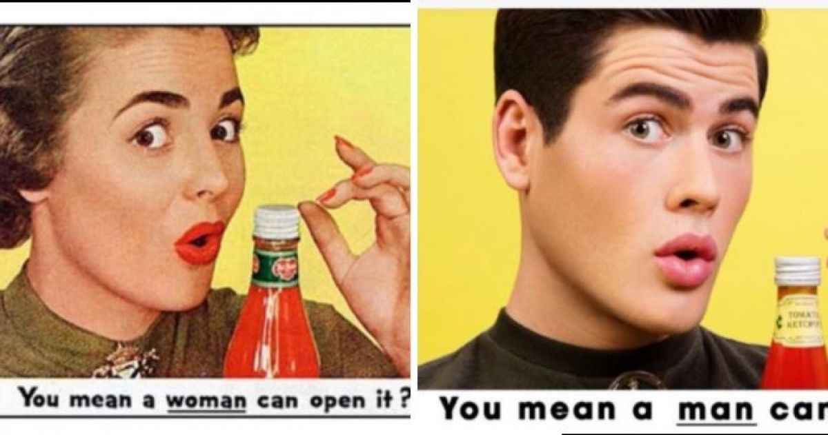 Artist Depicts 1960's Ads In A Parallel Universe Where The Gender Roles Are Reversed