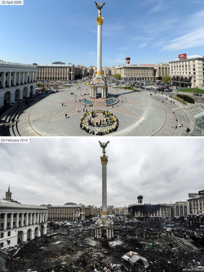 21. Independence Square in Kiev.