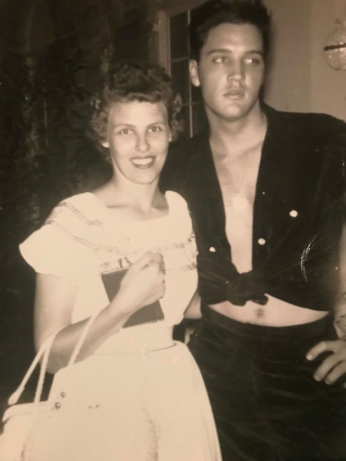 18. “My grandmother and Elvis in the 1950s”