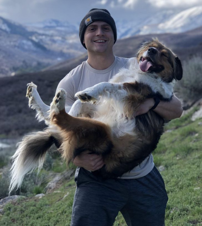 11. Enjoying the first time in the mountains.