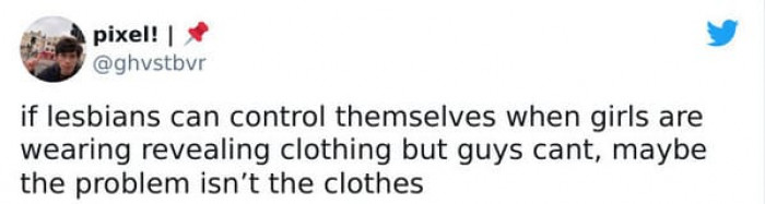 3. The problem is definitely not the clothes