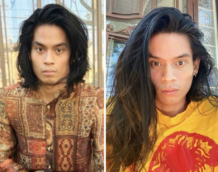 30. My length of my hair one year apart. Do I look good with it?