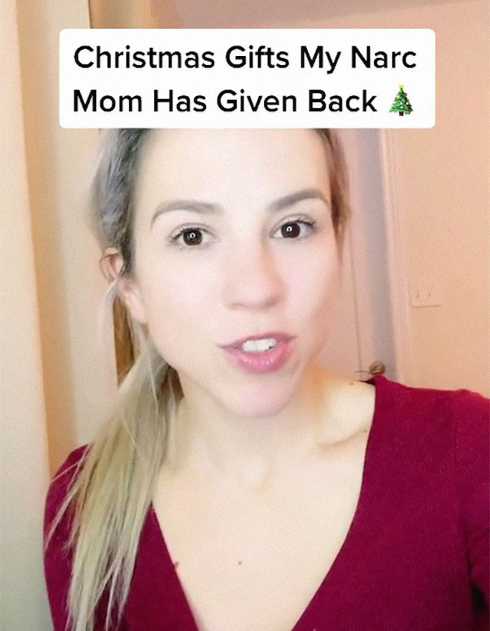 In a TikTok video, Tijana talks about pretty much every one of the gifts her narcissistic mother has given back.