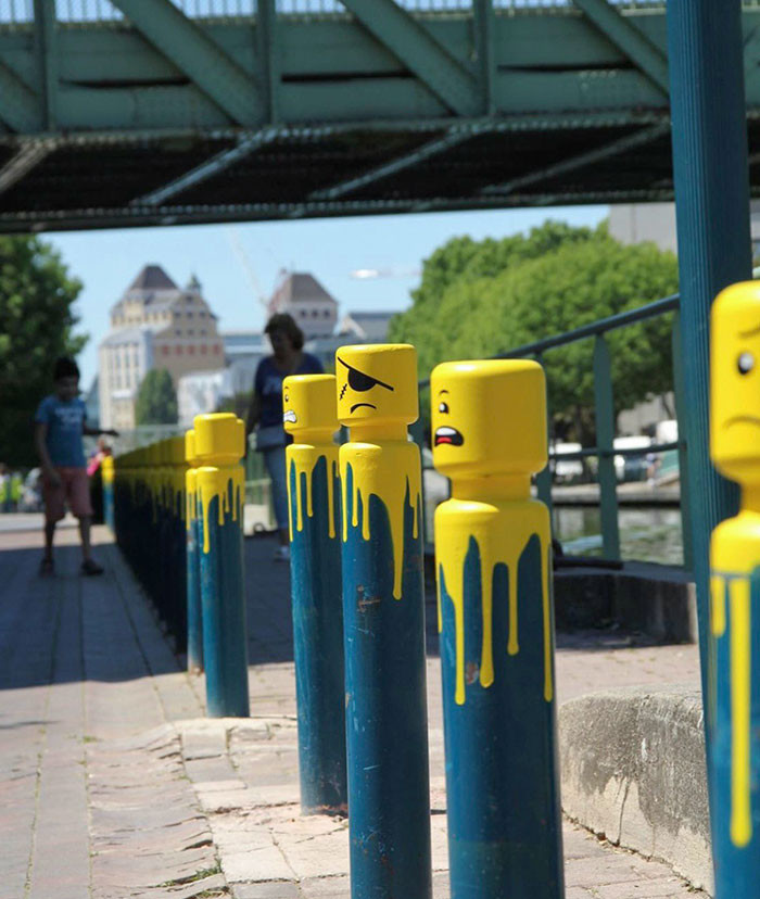 15. Lego Bollards