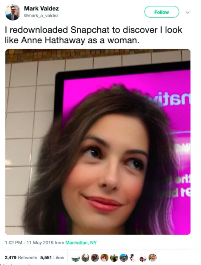 Dude turned into ANNE HATHAWAY'S DAMN TWIN 