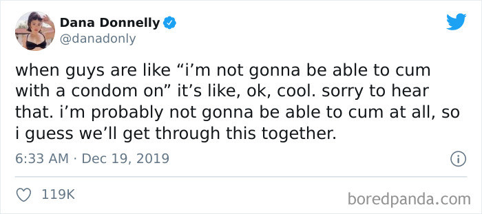 You won't cum without one either