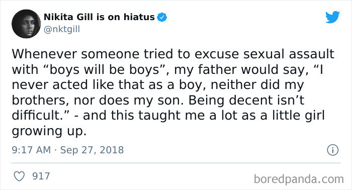 26. Boys will be held accountable for their actions