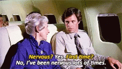 2. Comforting a nervous flyer