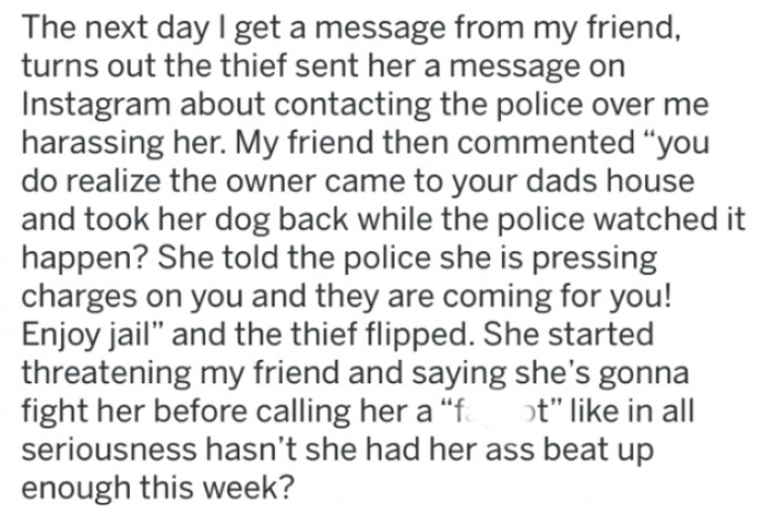 Of course, not everyone learns their lesson.