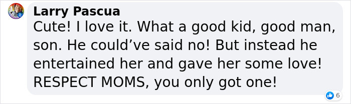 Sandi obviously raised a good man