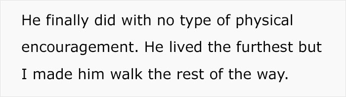 He stepped out of the car