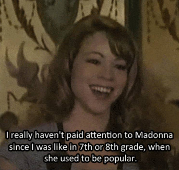 15. When Mariah Carey really went ahead and came after Madonna