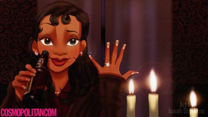 Engaged and sad Allie: Tiana