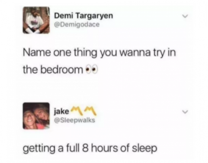 4. Not waking up to use the toilet would be great.