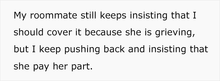 But She Couldn't Work It Out with Her Stubborn Roommate