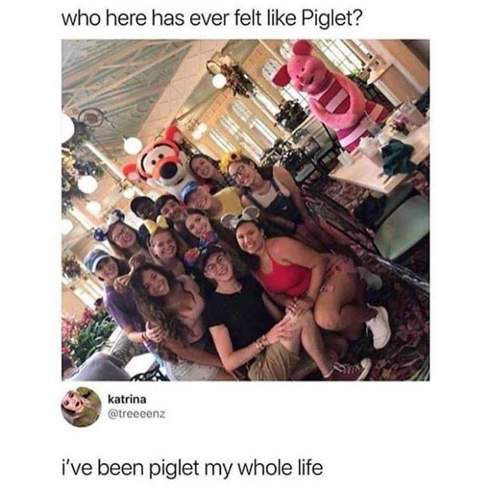 Who hasn't felt like Piglet? 