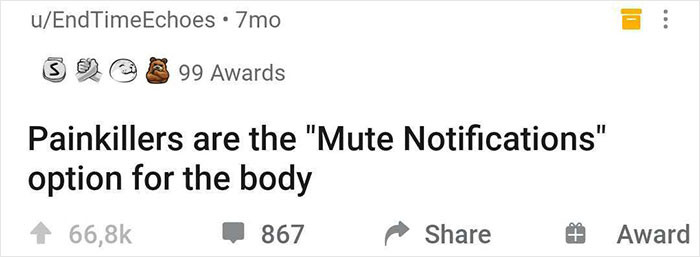 47. And sedatives are basically the silent button