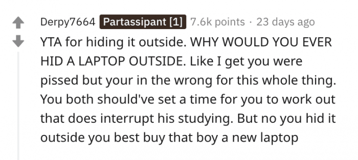 Here's how people reacted to OP's story: