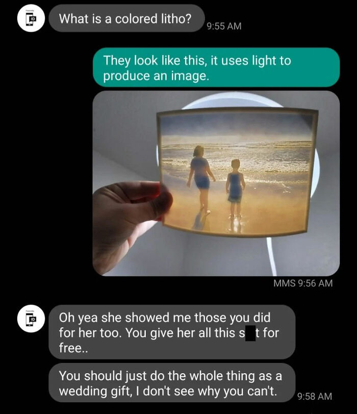 She Demanded It All to Be a Wedding Gift