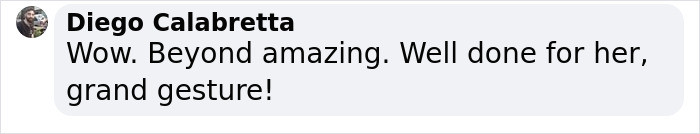 This is a grand gesture