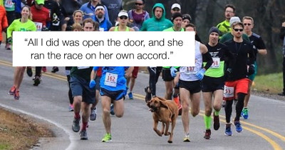 Dog Let Out to "Do Her Business" Joins a Half Marathon and Finishes 7th