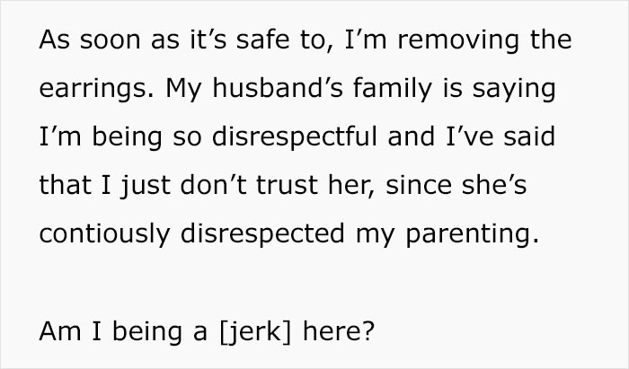 This mother wants to know if she is the a*shole in this situation.