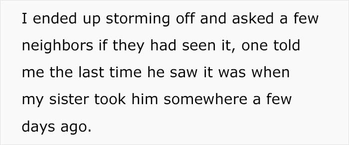 OP asked the neighbors about her missing dog.