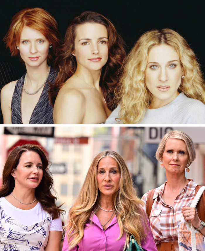 1. Sex and the City/And Just Like That... (1998-2021) - Carrie Bradshaw, Charlotte York, and Miranda Hobbes