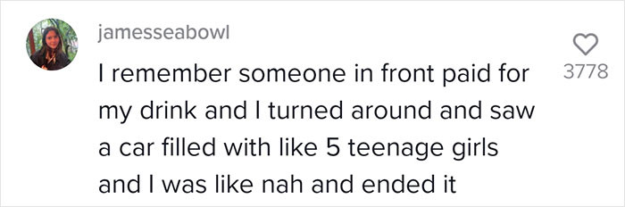 People seem to have no problem ending a pay it forward train.